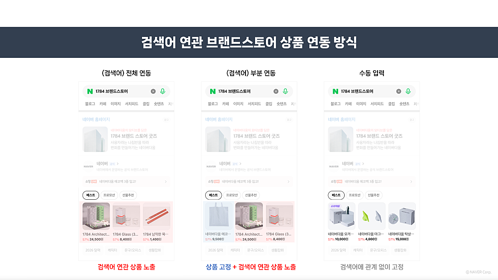 브랜드검색 모바일 브랜드존 리뉴얼 화면