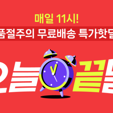 오늘끝딜 프로모션 상품 상세페이지 배너 안내 이미지